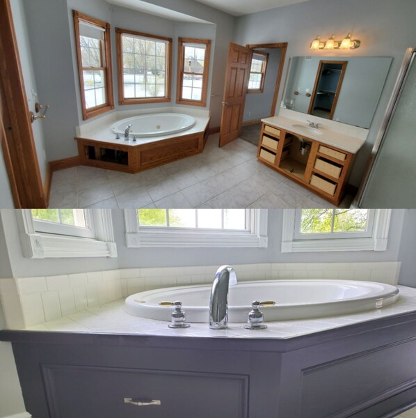 Before & After Bathroom Painting in Akron, OH (1)