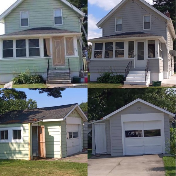 Before & After Exterior Painting in Akron, OH (1)